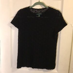 Large Ralph Lauren Black Top
